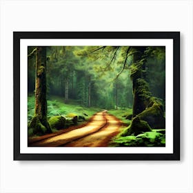 Road In The Forest Art Print