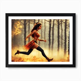 Fire Fleeing 400 Art Print