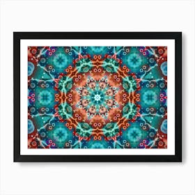 The Decor Is An Orange Pattern 1 Art Print