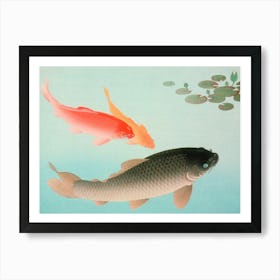 Japanese Ukiyo-E Koi Fish Art Print