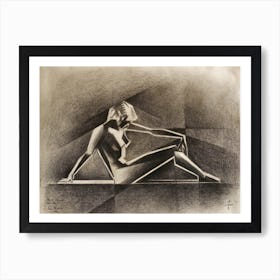 Art Deco Nude - 15-08-22 Art Print