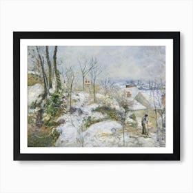 Rabbit Warren At Pontoise, Snow (1879), Camille Pissarro Art Print