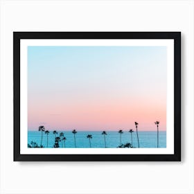 Pastel Sunset In California Art Print