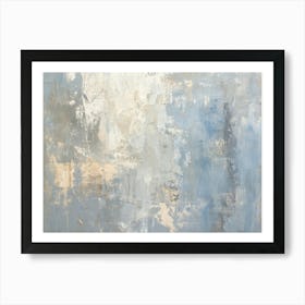 Abstract In Blue And White 4 Art Print