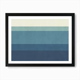 Blues And Whites Art Print