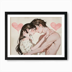 I Love You 3 Art Print