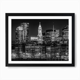 Boston Evening Skyline  Art Print