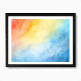 Abstract Watercolor Background 1 Art Print