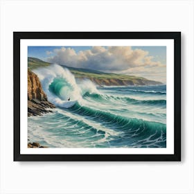 Big Wave Ocean Art Print