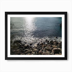 Sunset At The Beach Italy  Art Print