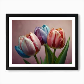 Three Tulips Art Print