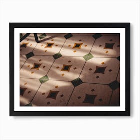 Tiled Floor Old Moment Art Print