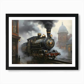 Steam Locomotive Art Print