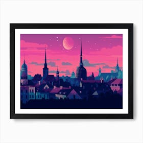 Tallinn Skyline  Art Print