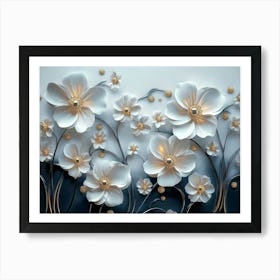 Flower Wall Art 3 Art Print