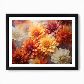 Dahlias 12 Art Print