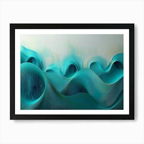 Abstract Wave Painting 6 Art Print