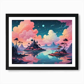 Fantasy Landscape Painting Art Print