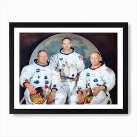 The Official Crew Portrait Of The Apollo 11 Astronauts Art Print