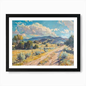 Western Landscapes Santa Fe New Mexico 3 Art Print