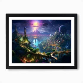 Fairytale City 3 Art Print