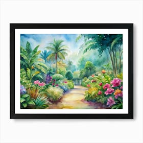 Tropical Garden 1 Art Print