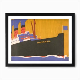 Cunard Line Promotional Brochure For Berengaria Art Print