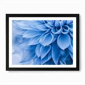 Blue Flower - Ai  Art Print