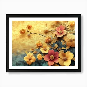 Chinese Flowers Art Print