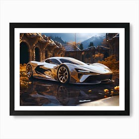 Futuristic Sports Car Art Print