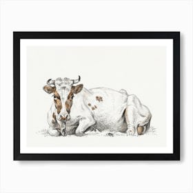 Lying Cow 3, Jean Bernard Art Print