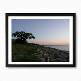 Sunset At The Beach 1 Art Print