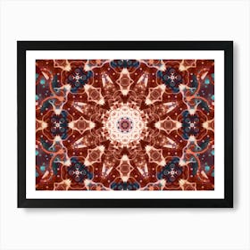 Burgundy Pattern Art Print