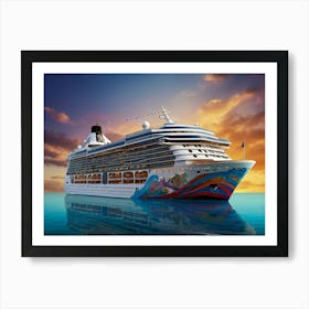 Norwegian Cruise Ship 3 Art Print