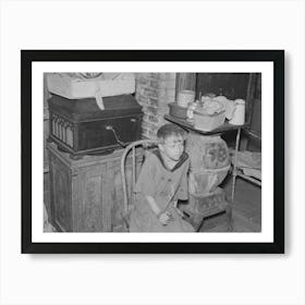 Child Of Floyd Peaches, Farmer Near Williston, North Dakota By Russell Lee Art Print