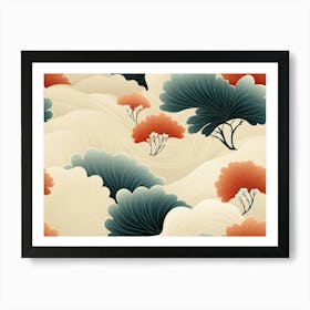 Chinese Floral Pattern Art Print