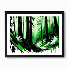 Green Forest 1 Art Print