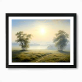 Morning Mist At Avonlea Art Print