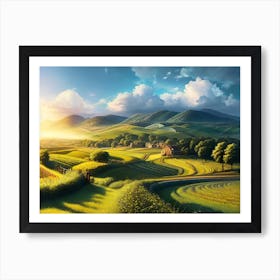 Landscape Painting 190 Art Print