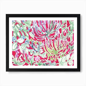 Pink Spring Floral Art Print