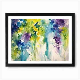 Watercolor Flowers 60 Art Print