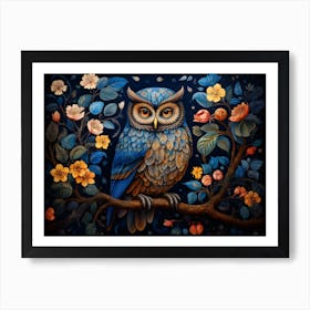 Contemporary Owl 6 Art Print