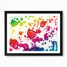 Abstract Watercolor Rainbow Art Print