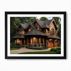 Bulging Cottage 1 Art Print