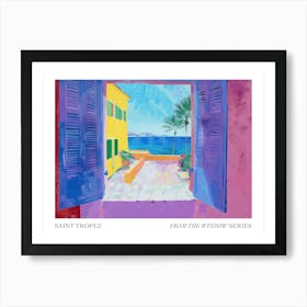 Saint Tropez From The Window Series Poster Painting 4 Art Print