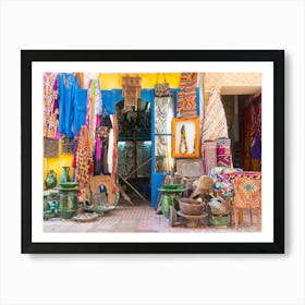 Colorful Market In Morocco Art Print