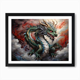 Dragon In The Clouds Art Print