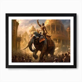 Conquering all in his path 1 Art Print