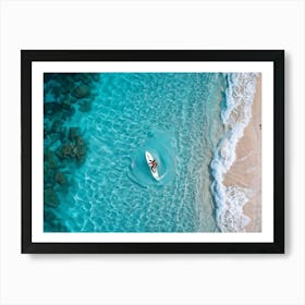 Aerial View Of A Beach 3 Art Print