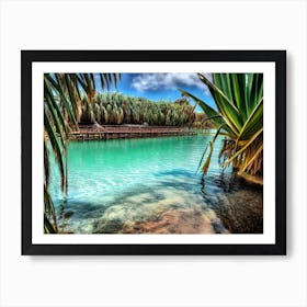 Azure Water Art Print